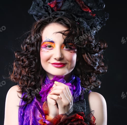 Preview: Carnaval Woman With Creative Make Up