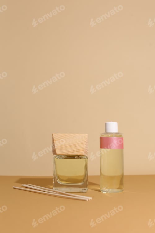 Preview: Perfume Bottle On The Neutral Modern Background