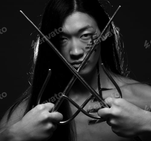 Preview: Asian Boy With Weapons