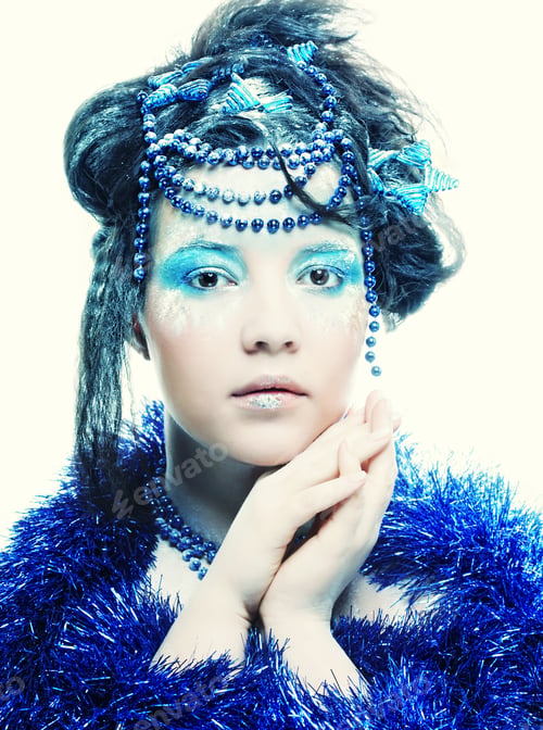 Preview: Ice-Princess.Christmas Winter Fairy Woman.