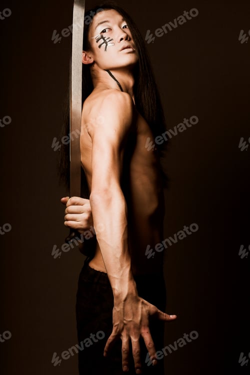 Preview: Asian Man With Katana