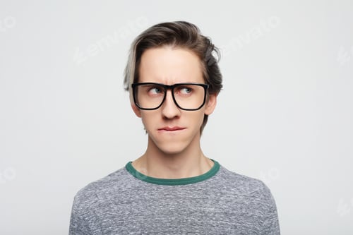 Preview: Lifestyle, Happiness, Emotional And People Concept: Photo Of Stupefied Handsome Male Has Shocked