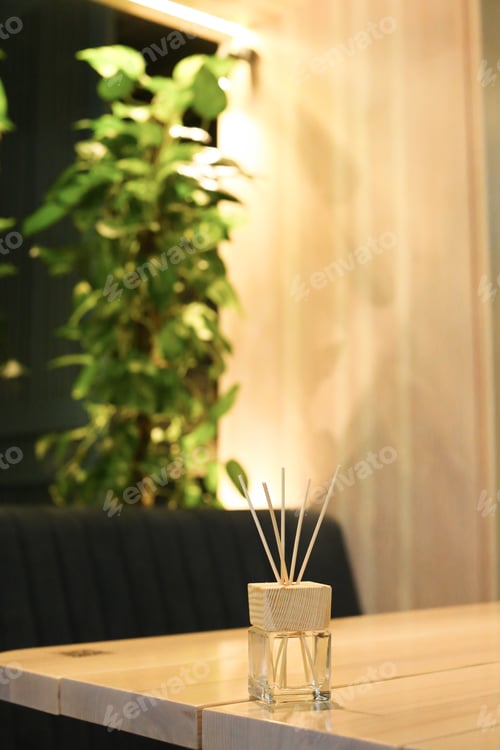 Preview: Herbal And Oil Treatment Equipment In Relaxing Spa Scene.