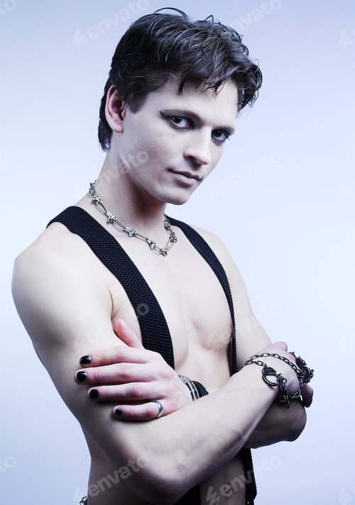 Preview: Naked Torso Of Young Muscular Man