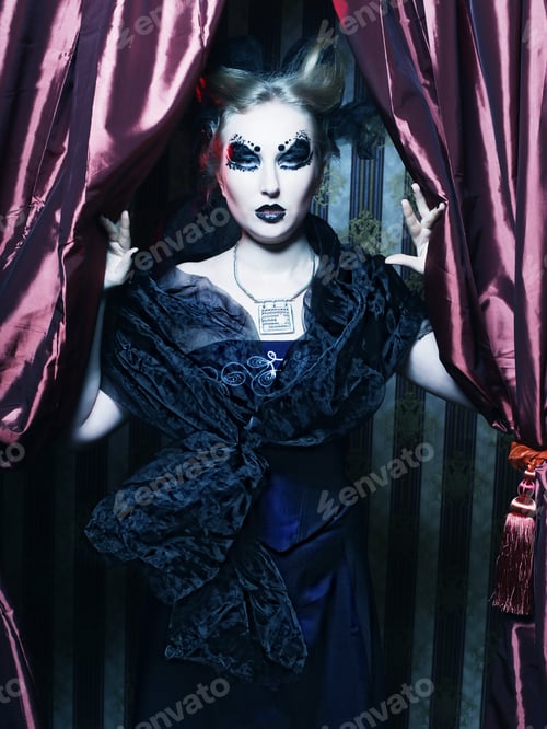 Preview: Dark Beautiful Gothic Princess.Halloween Party.