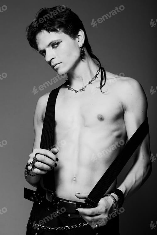 Preview: Naked Torso Of Young Muscular Man