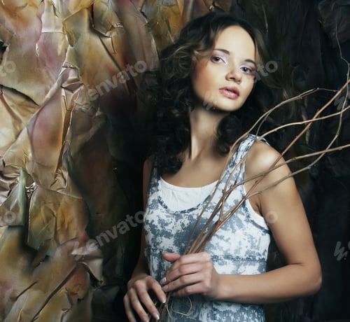 Preview: Fashion Model In Art Decoration