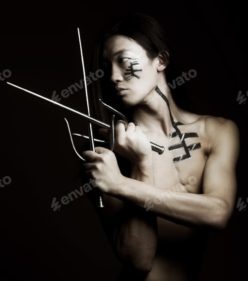 Preview: Asian Boy With Weapons