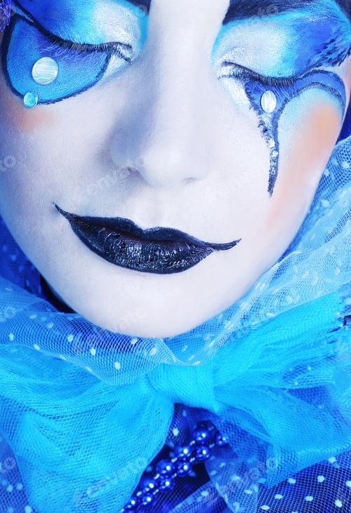 Preview: Holiday Make-Up.Beautiful Woman'S Face