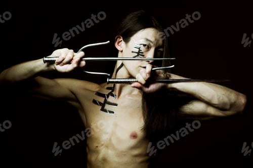 Preview: Asian Boy With Weapons