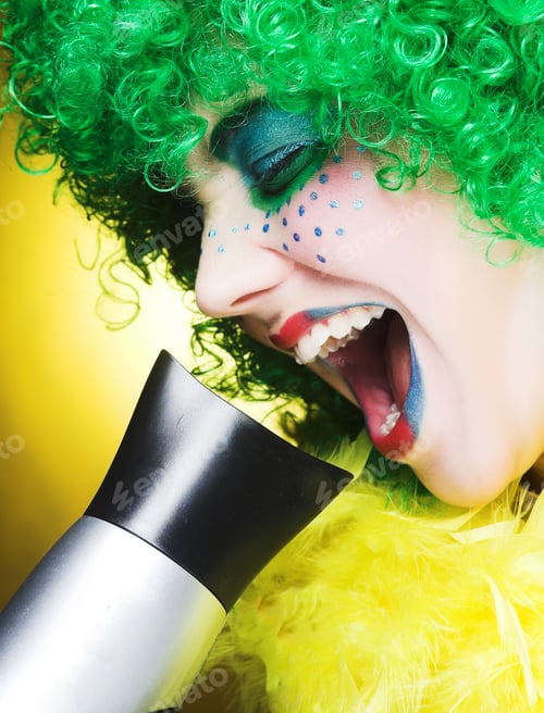 Preview: Close Up Of A Face Of A Girl With Creative Visage