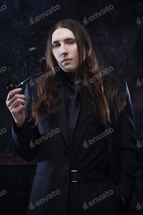 Preview: Handsome Man With Long Hair