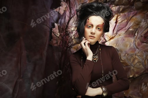 Preview: Bright Creative Make-Up.Beautiful Woman'S Face