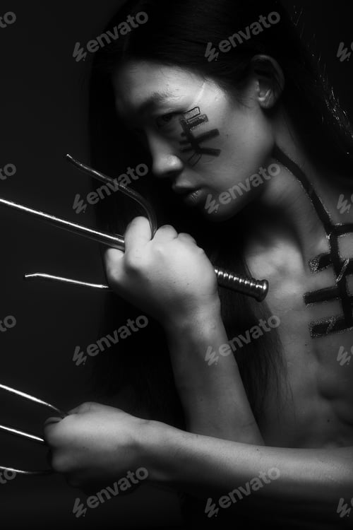 Preview: Asian Boy With Weapons
