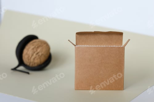 Preview: Bamboo Cotton Swabs On Orange Table. Zero Waste, Plastic Free Lifestyle Concept