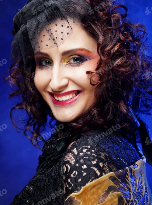 Preview: Beautiful Woman With Artistic Make-Up.