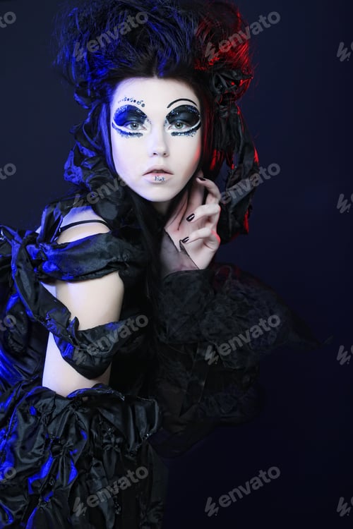 Preview: Dark Beautiful Gothic Princess.Halloween Party.