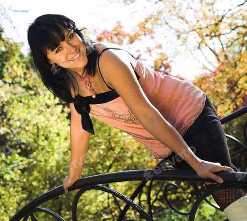 Preview: Young Happy Woman In Autumn Park