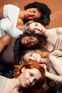 Preview: Smiling Women With Different Hair Colors Posing