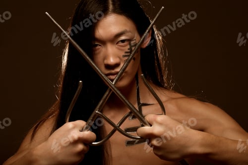 Preview: Asian Boy With Weapons