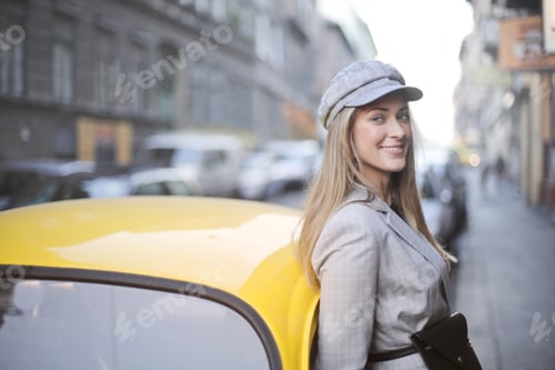 Preview: Smiling Blonde Girl In The Street