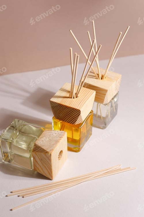 Preview: Herbal And Oil Treatment Equipment In Relaxing Spa Scene.
