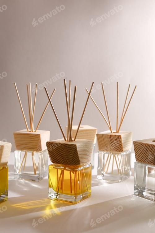 Preview: Herbal And Oil Treatment Equipment In Relaxing Spa Scene.