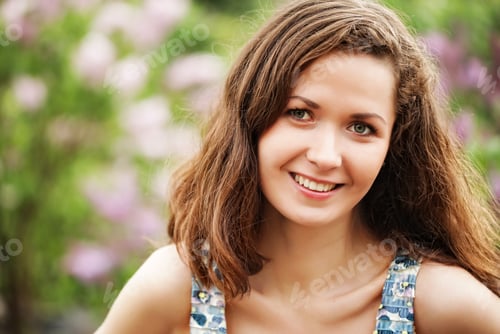 Preview: Face Of The Young Beautiful Sexy Woman Outdoors