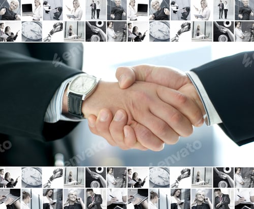 Preview: Business Collage Made Of Nine Business Pictures