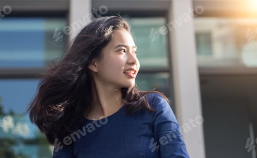 Preview: Asian Girl Having Fun Play In Summer Time For Take A Rest