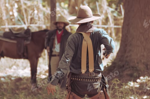 Preview: Cowboy With Gun Prepares To Gunfight.