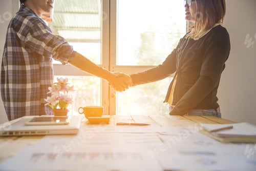Preview: Businessmen Shaking Hands During A Meeting.