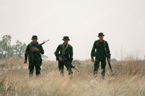 Preview: Soldier Are Maneuvering For Counter-Terrorists. The Military Is Responsible For Maintaining The