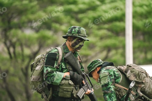Preview: Soldier Are Maneuvering For Counter-Terrorists. The Military Is Responsible For Maintaining The