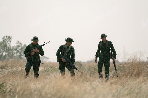 Preview: Soldier Are Maneuvering For Counter-Terrorists. The Military Is Responsible For Maintaining The