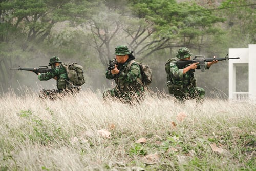 Preview: Soldier Are Maneuvering For Counter-Terrorists. The Military Is Responsible For Maintaining The