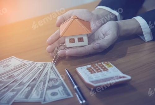 Preview: Holding House Representing Home Ownership And The Real Estate Bu