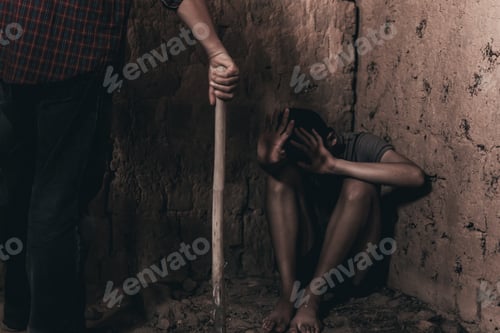 Preview: Stop Abusing Boy Violence. Child Bondage , Violence, Terrified ,