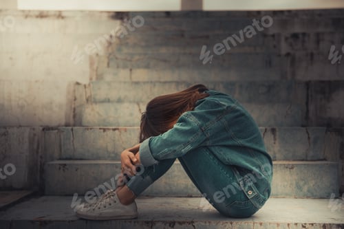 Preview: Portrait Sad Woman On Vintage Style,She Heartbreak From Love,Thailand People