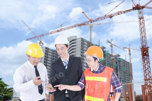 Preview: Engineer, Supervisor And Staff Are Checking The Building Construction.