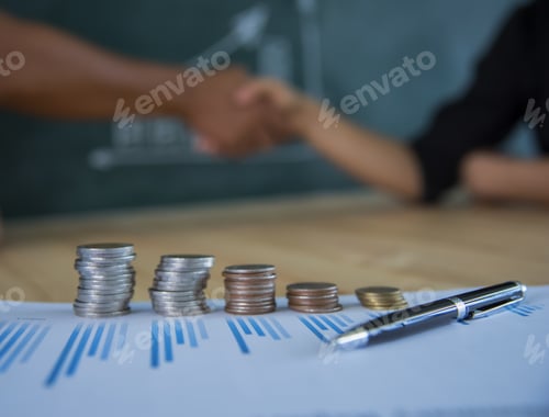 Preview: Two Confident Business Man Shaking Hands During A Meeting In The Office, Success, Dealing, Greeting