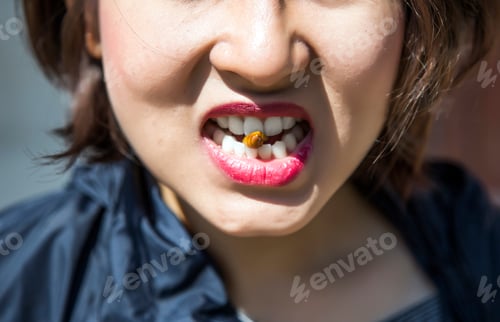 Preview: Eating Boil Worm Protein Food In Asian