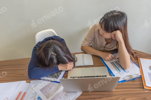 Preview: Asian Business Employees Feel Tired And Exhausted