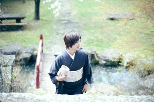 Preview: Cherry Blossom Season Female Material Of Beautiful Women In Full Bloom Of Kimono