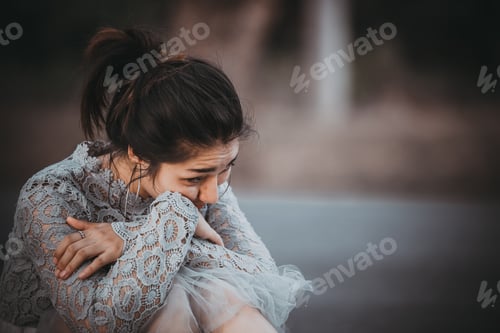 Preview: Asian Woman Sad From Love,She Worry Because Stress From Boyfriend,Heartbreak Woman Concept,Thailand