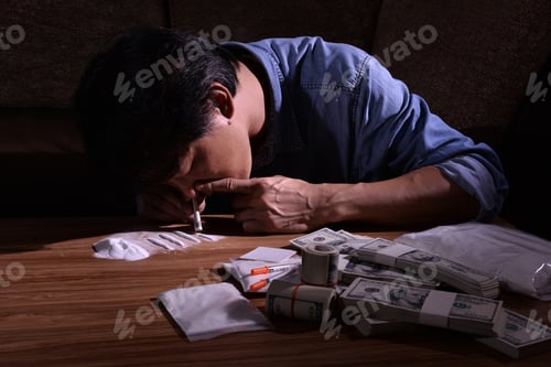 Preview: Drugs Are A Threat To Society. Image Concept Involves Drugs.