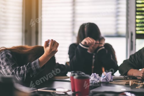 Preview: Businesspeople Get Stressed While Having A Problem In Business Meeting