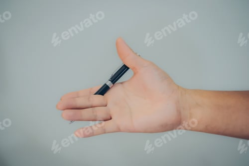 Preview: Businessmen Hand-Paired With A Creative Pen.