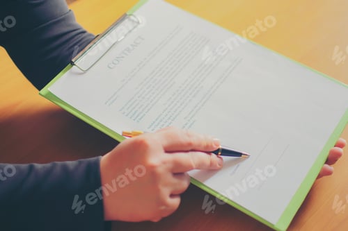 Preview: Signing Of Contract And Keys On Table, Close-Up