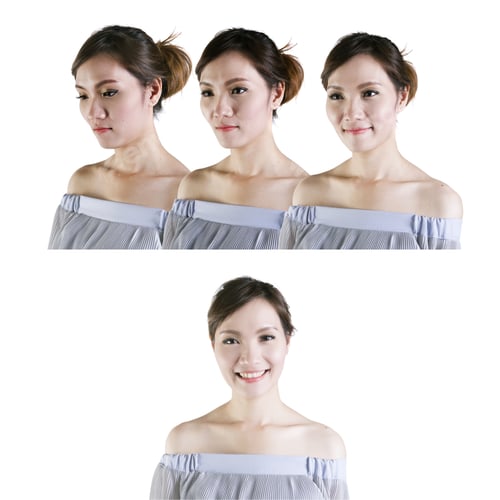 Preview: Beauty Concept Skin Aging. A Beauty Girl On The White Background